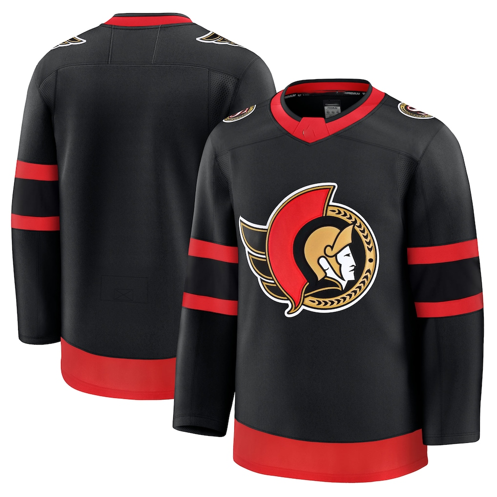 Yuxns O.Senators Black Home Premium Jerseys