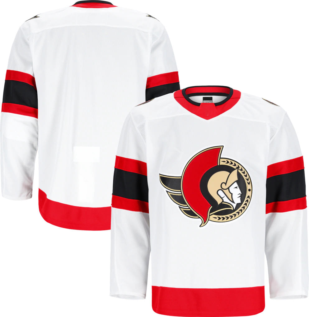 Yuxns O.Senators White Away Authentic Pro Jerseys