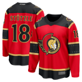 Yuxns O.Senators #18 Tim Stutzle Red Alternate Breakaway Jerseys