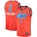 Yuxns OC.Thunder #2 Shai Gilgeous-Alexander Orange Fast Break Player Stitched Jerseys - Statement Edition
