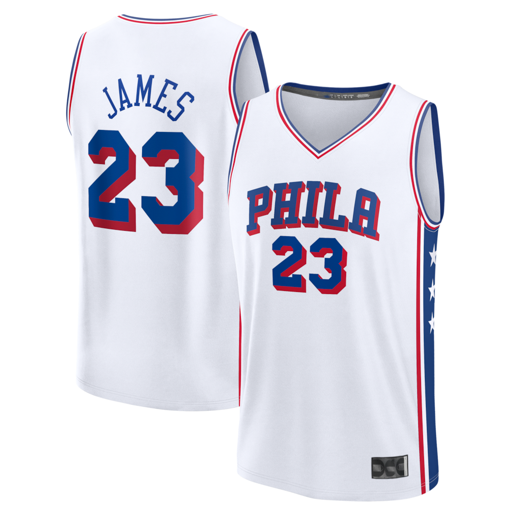 Yuxns P.76ers #23 LeBron James Royal Swingman Stitched Jerseys- Icon Edition