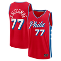 Yuxns P.76ers #77 VJ Edgecombe Red Fast Break Replica Player Jerseys - Statement Edition