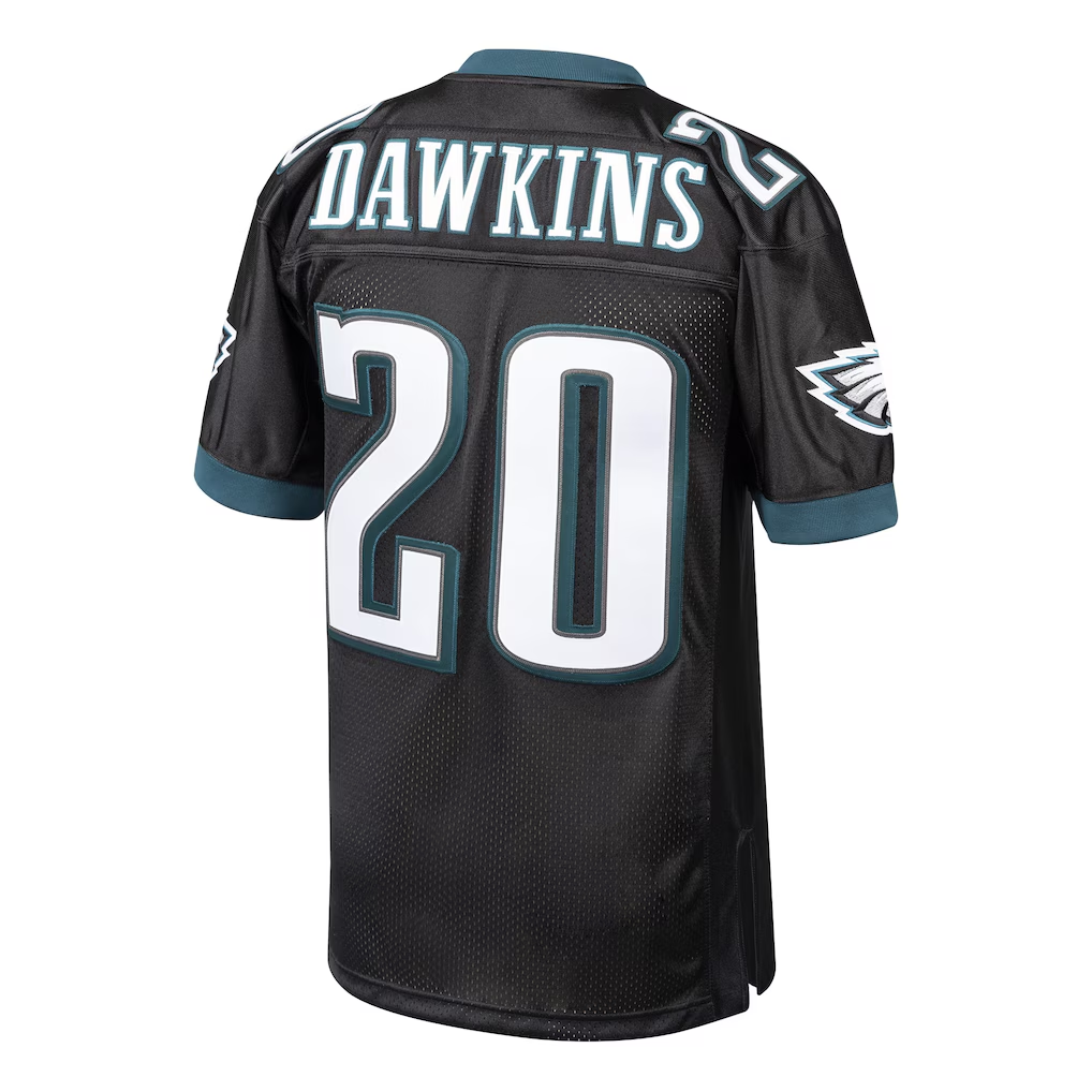 Yuxns P.Eagles 2003 #20 Brian Dawkins Mitchell & Ness Black Authentic Throwback Retired Player  Puhic Stitched Jerseys
