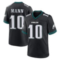Yuxns P.Eagles #10 Braden Mann Player Black Game Home Stitched Jerseys