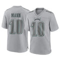 Yuxns P.Eagles #10 Braden Mann Player Gray Atmosphere Fashion Home Game Stitched Jerseys