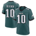 Yuxns P.Eagles #10 Braden Mann Player Green Home Game Stitched Jerseys