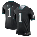 Yuxns P.Eagles #1 Jalen Hurts Player Black Legend Baseball Stitched Jerseys