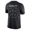 Yuxns P.Eagles #26 Saquon Barkley Player Black REFLECTIVE Limited Stitched Jerseys