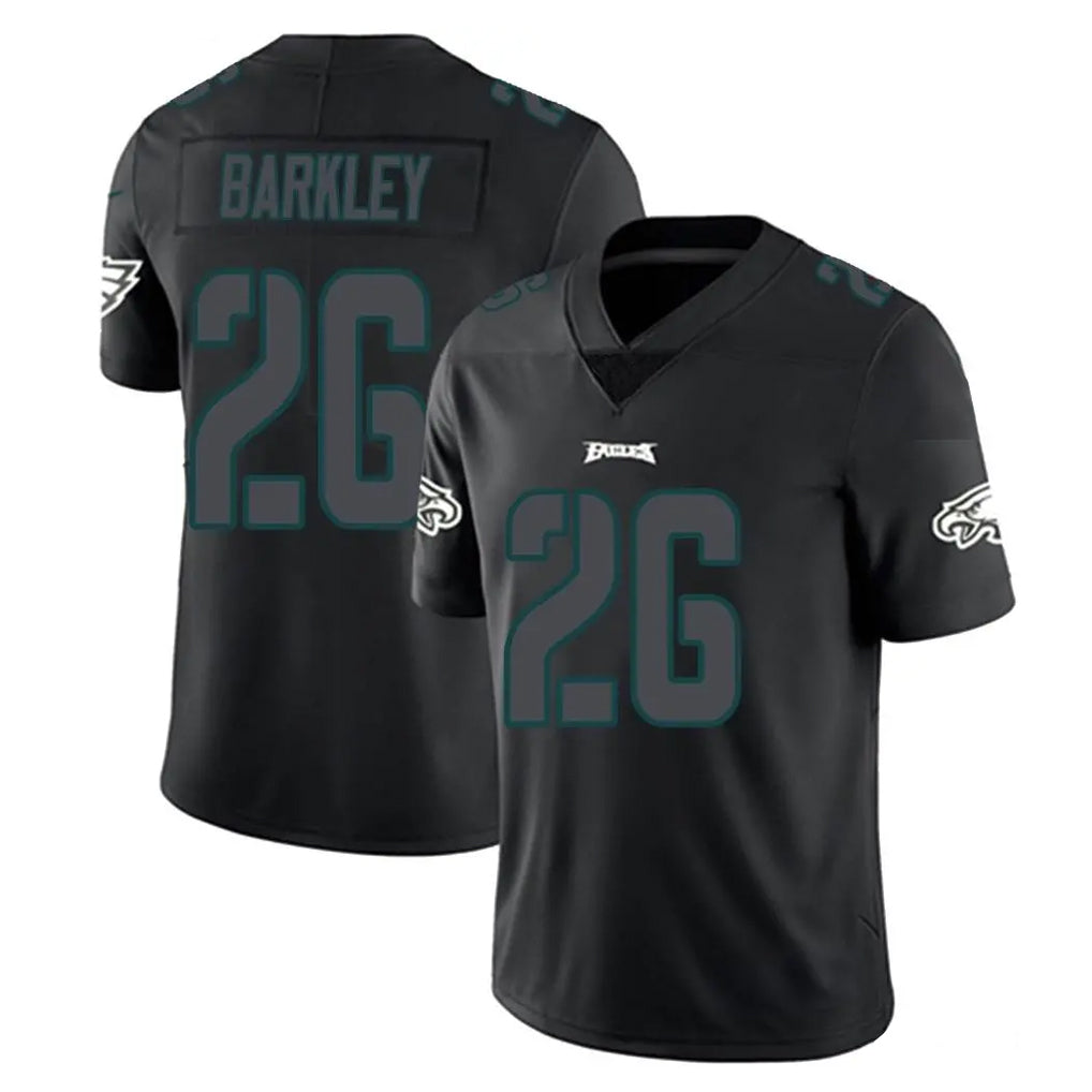 Yuxns P.Eagles #26 Saquon Barkley Player Limited Black Impact Home Game Stitched Jerseys