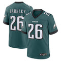 Yuxns P.Eagles #26 Saquon Barkley Player Midnight Green Game Stitched Jerseys