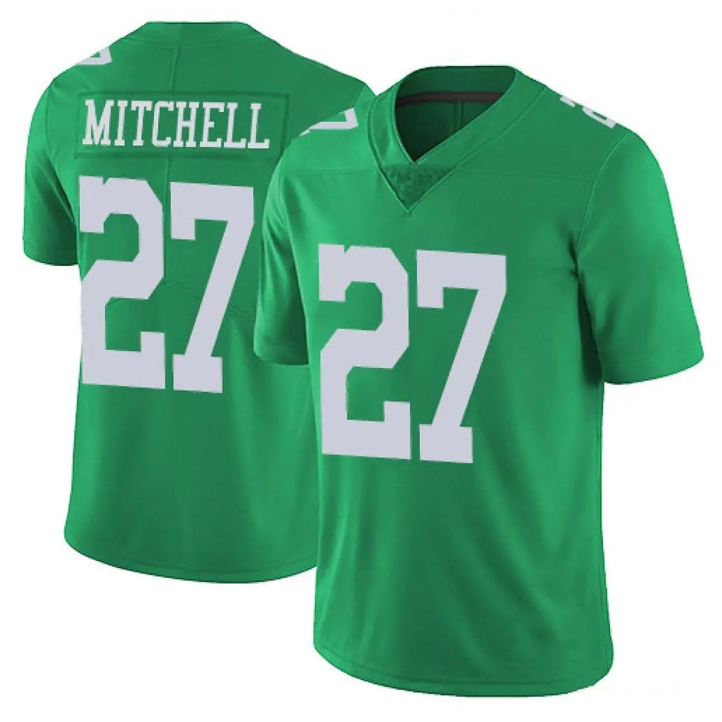Yuxns P.Eagles #27 Quinyon Mitchell Player Green Limited Vapor Untouchable Home Game Stitched Jerseys