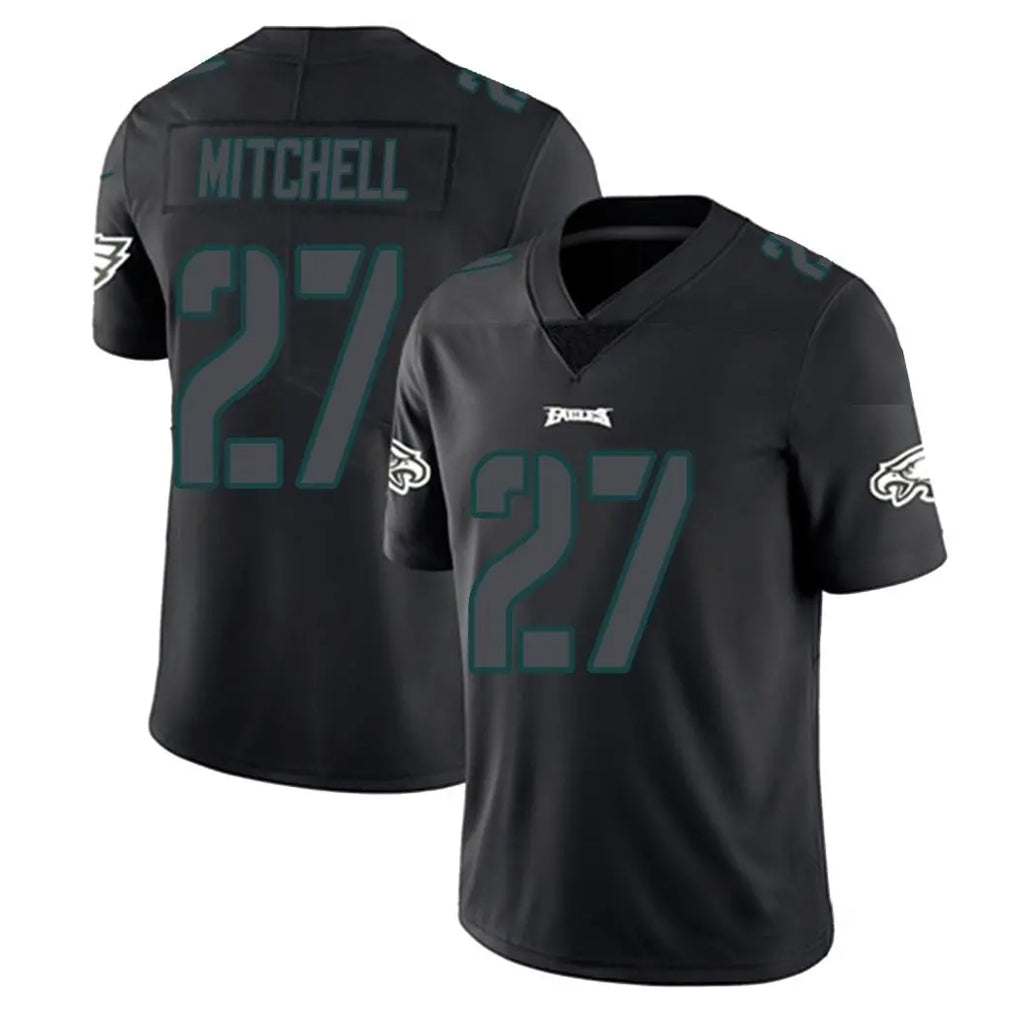 Yuxns P.Eagles #27 Quinyon Mitchell Player Limited Black Impact Home Game Stitched Jerseys