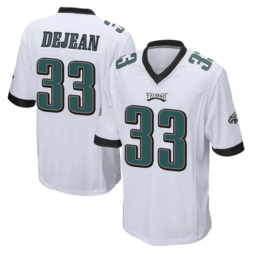 Yuxns P.Eagles #33 Cooper DeJean Player White Home Game Stitched Jerseys