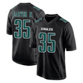 Yuxns P.Eagles #35 Michael Carter II Player Carbon Black Fashion Home Game Stitched Jerseys