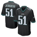 Yuxns P.Eagles #51 Cam Jurgens Player Black Home Game Stitched Jerseys