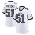 Yuxns P.Eagles #51 Cam Jurgens Player White Game Home Stitched Jerseys