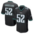 Yuxns P.Eagles #52 Jonathan Greenard Player Black Home Game Stitched Jerseys
