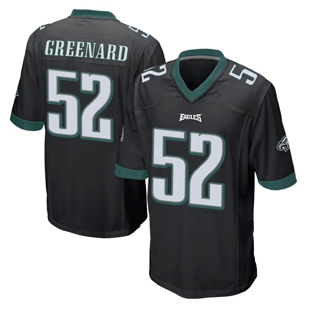 Yuxns P.Eagles #52 Jonathan Greenard Player Black Home Game Stitched Jerseys
