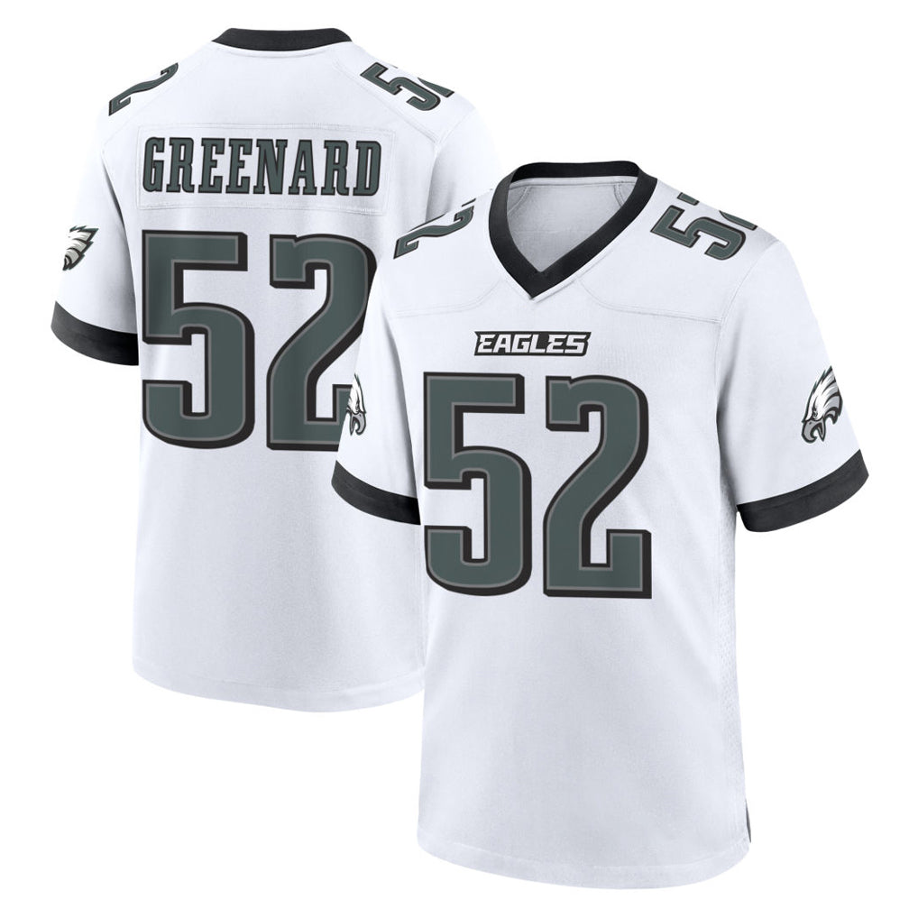 Yuxns P.Eagles #52 Jonathan Greenard Player White Game Home Stitched Jerseys