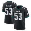Yuxns P.Eagles #53 Zack Baun Player Black Game Home Stitched Jerseys
