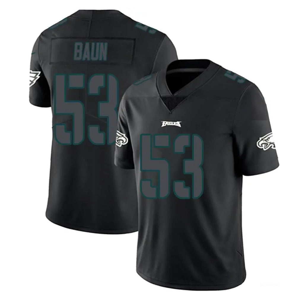 Yuxns P.Eagles #53 Zack Baun Player Limited Black Impact Home Game Stitched Jerseys