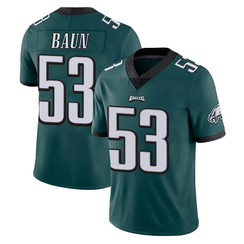 Yuxns P.Eagles #53 Zack Baun Player Team Color Green Vapor Untouchable Home Game Stitched Jerseys