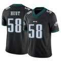 Yuxns P.Eagles #58 Jalyx Hunt Player Black Limited Vapor F.U.S.E. Home Game Stitched Jerseys