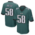 Yuxns P.Eagles #58 Jalyx Hunt Player Team Color Green Home Game Stitched Jerseys