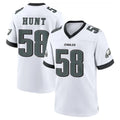Yuxns P.Eagles #58 Jalyx Hunt Player White Game Home Stitched Jerseys