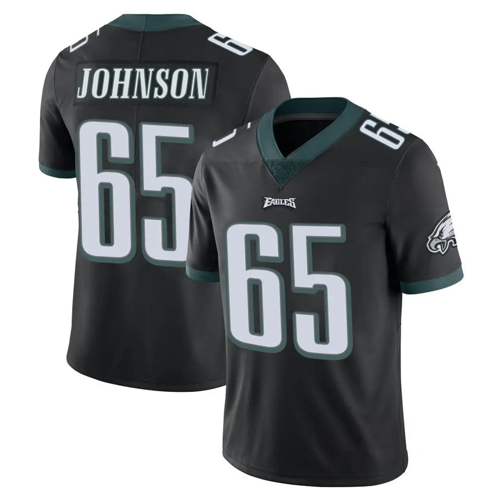 Yuxns P.Eagles #65 Lane Johnson Player Black Limited Vapor Untouchable Home Game Stitched Jerseys