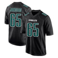 Yuxns P.Eagles #65 Lane Johnson Player Carbon Black Fashion Home Game Stitched Jerseys