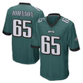 Yuxns P.Eagles #65 Lane Johnson Player Team Color Green Home Game Stitched Jerseys
