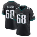 Yuxns P.Eagles #68 Jordan Mailata Player Black Game Home Stitched Jerseys