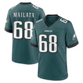 Yuxns P.Eagles #68 Jordan Mailata Player Green Home Game Stitched Jerseys
