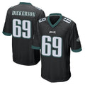Yuxns P.Eagles #69 Landon Dickerson Player Black Home Game Stitched Jerseys
