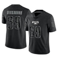 Yuxns P.Eagles #69 Landon Dickerson Player Black Reflective Limited Home Game Stitched Jerseys