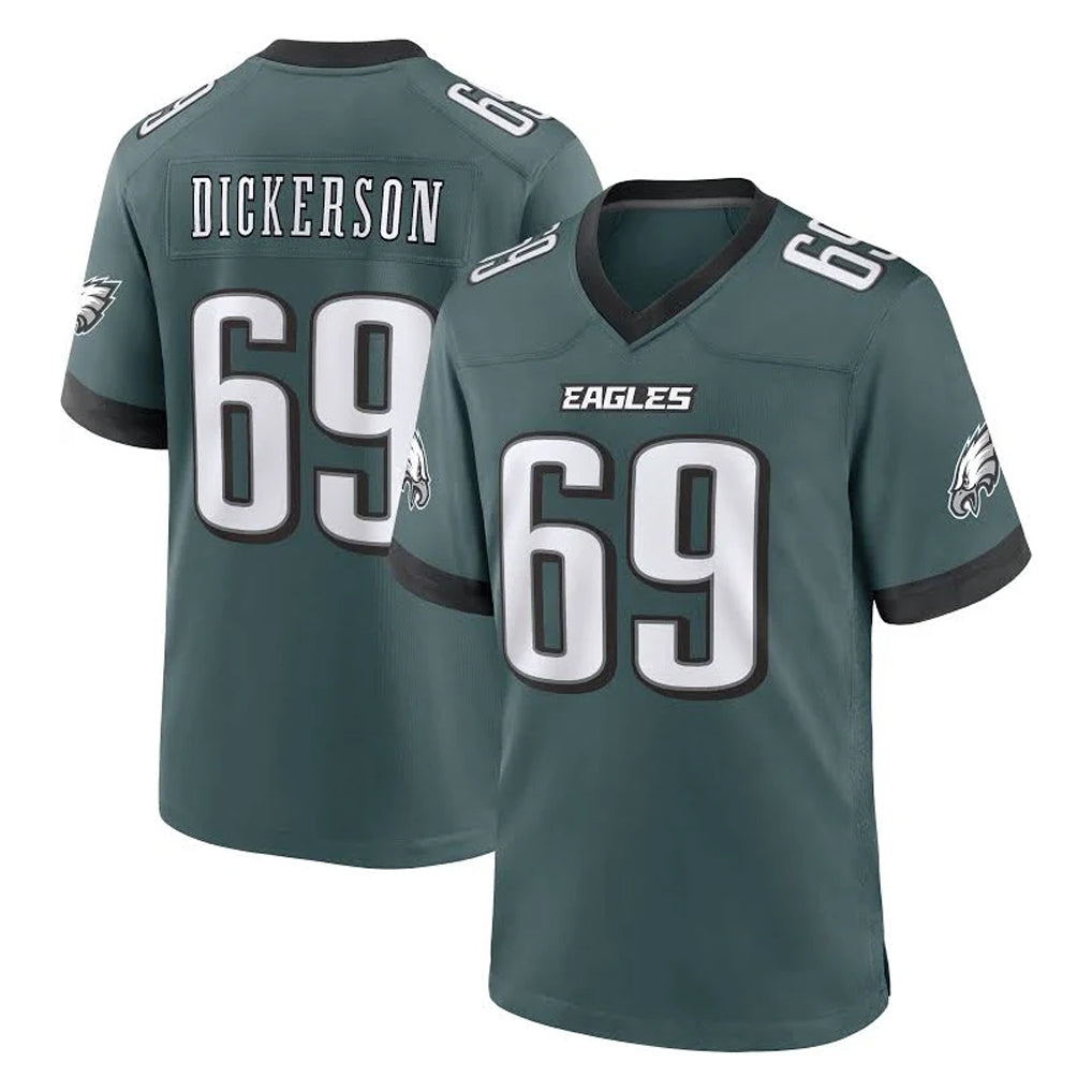 Yuxns P.Eagles #69 Landon Dickerson Player Green Home Game Stitched Jerseys
