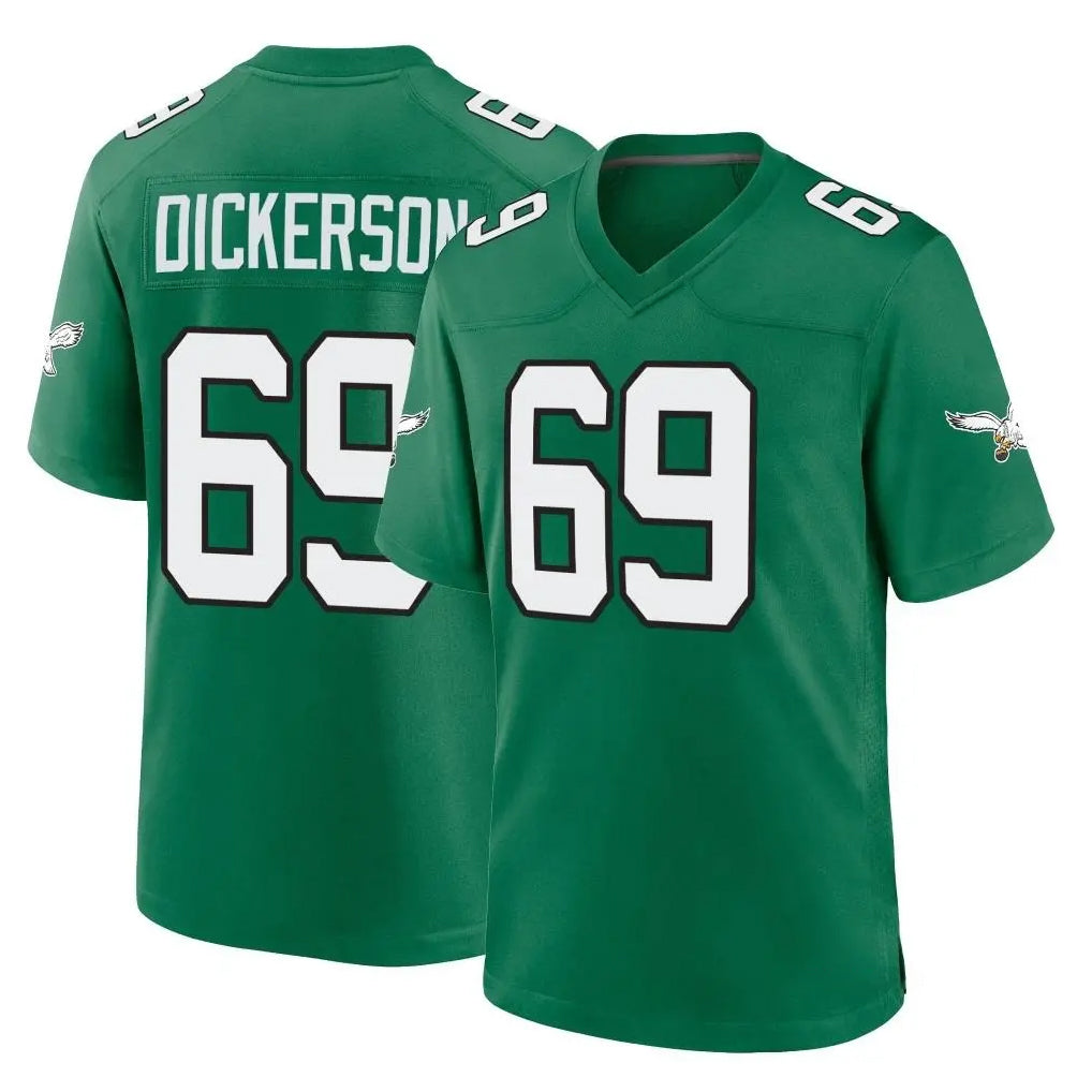 Yuxns P.Eagles #69 Landon Dickerson Player Green Kelly Alternate Home Game Stitched Jerseys