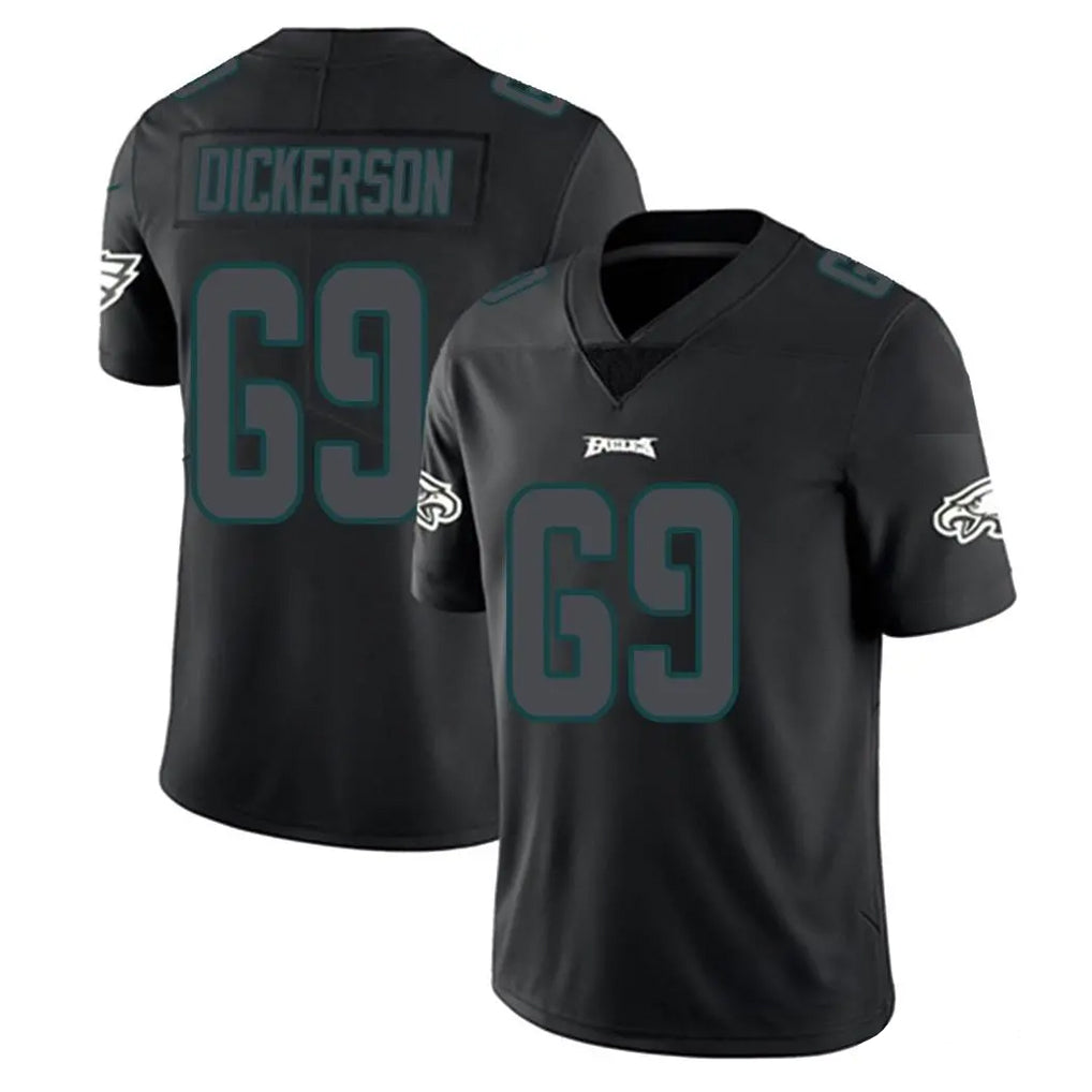 Yuxns P.Eagles #69 Landon Dickerson Player Limited Black Impact Home Game Stitched Jerseys