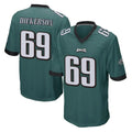 Yuxns P.Eagles #69 Landon Dickerson Player Team Color Green Home Game Stitched Jerseys