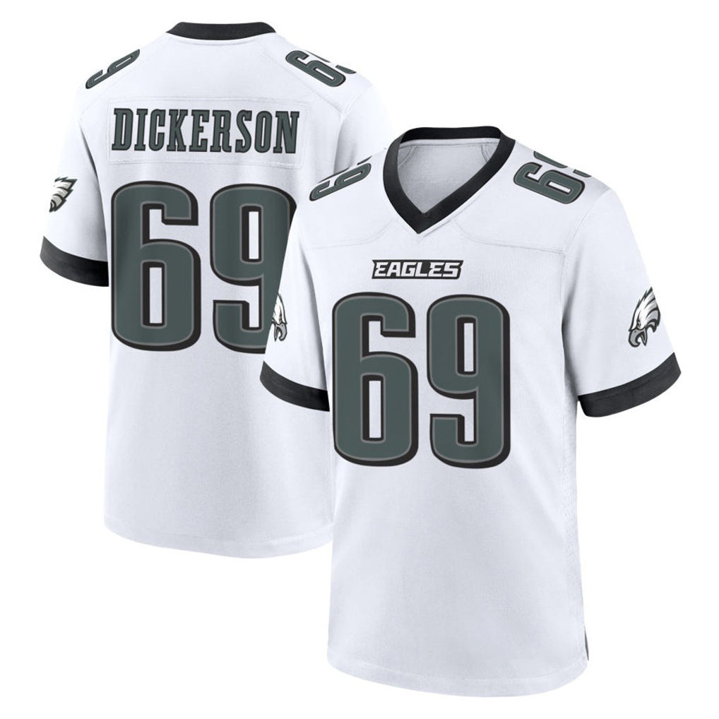 Yuxns P.Eagles #69 Landon Dickerson Player White Game Home Stitched Jerseys