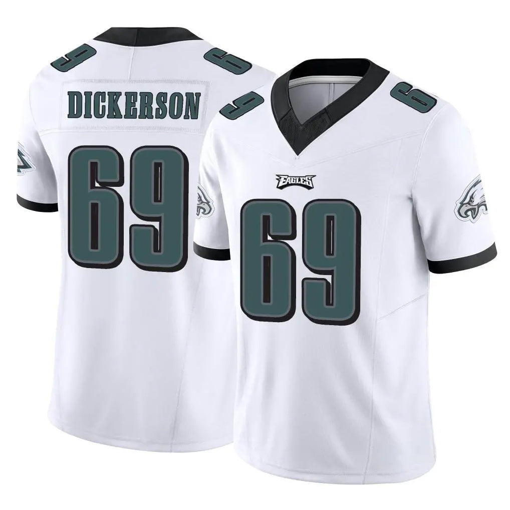 Yuxns P.Eagles #69 Landon Dickerson Player White Limited Vapor F.U.S.E. Home Game Stitched Jerseys