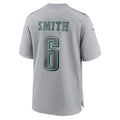 Yuxns P.Eagles #6 DeVonta Smith Gray Atmosphere Fashion Game Stitched Jerseys