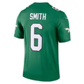 Yuxns P.Eagles #6 DeVonta Smith Kelly Green Legend Player Performance Top Stitched Jerseys