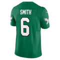 Yuxns P.Eagles #6 DeVonta Smith Kelly Green Vapor F.U.S.E. Limited Stitched Jerseys