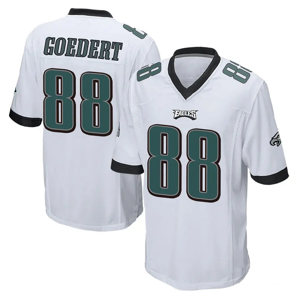 Yuxns P.Eagles #88 Dallas Goedert Player White Home Game Stitched Jerseys