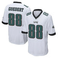 Yuxns P.Eagles #88 Dallas Goedert Player White Home Game Stitched Jerseys
