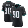 Yuxns P.Eagles #90 Jordan Davis Player Black Game Home Stitched Jerseys