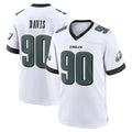 Yuxns P.Eagles #90 Jordan Davis Player White Game Home Stitched Jerseys