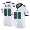 Yuxns P.Eagles #90 Jordan Davis Player White Limited Vapor F.U.S.E. Home Game Stitched Jerseys